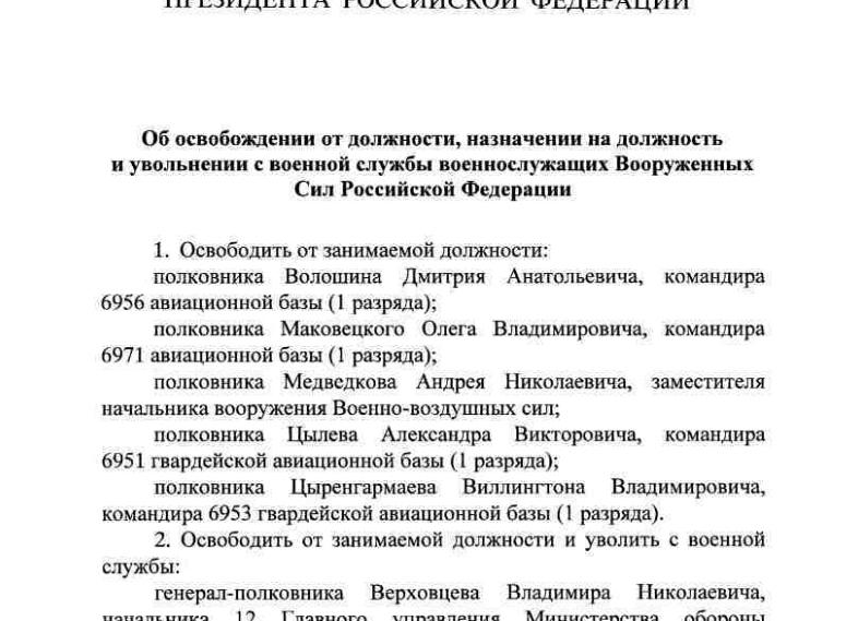 Освободить от должности