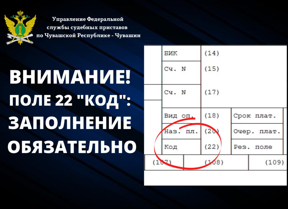 Поле код 22