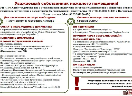 Вопрос по договору на поставку тепловой энергии