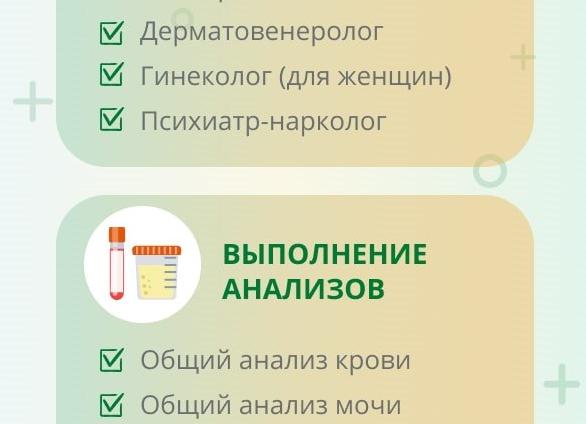 Какие анализы надо для медкнижки?