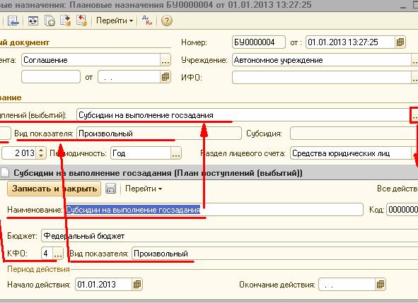 Субсидии на выполнение государственного задания