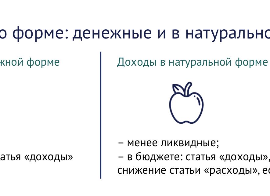Неденежная форма