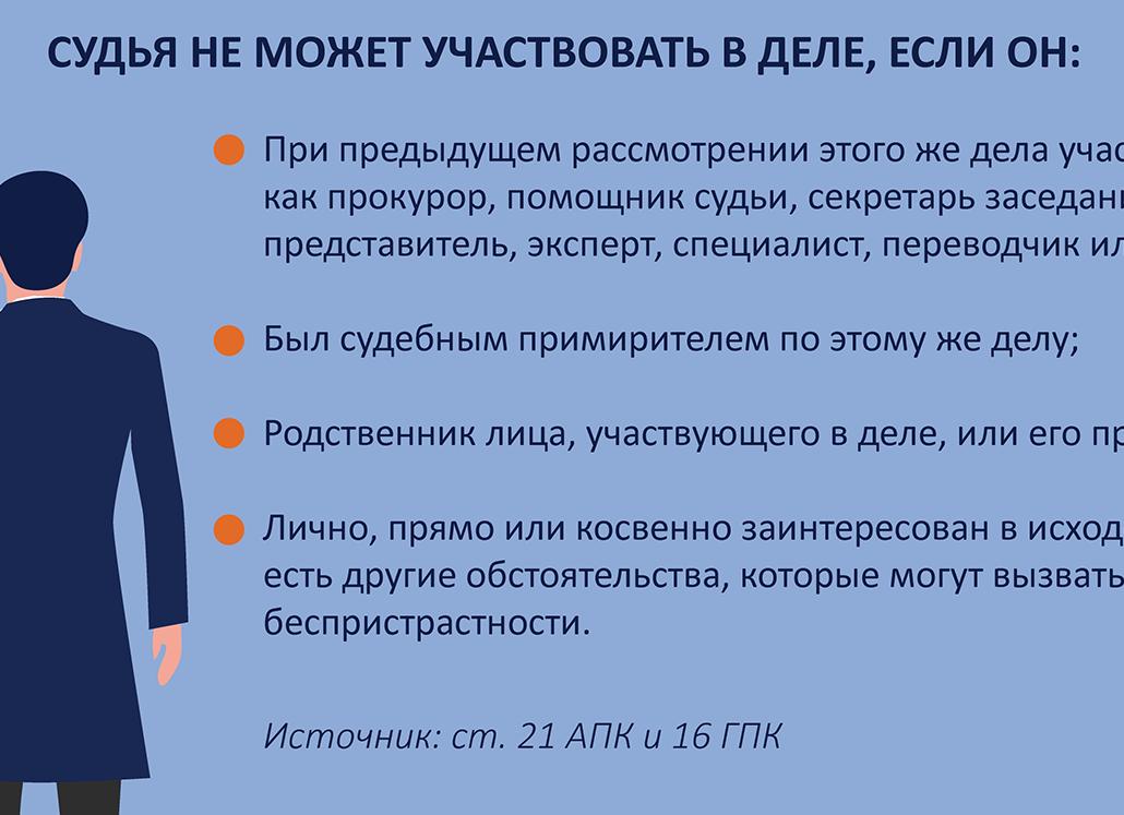 Отвод судье в арбитражном процессе