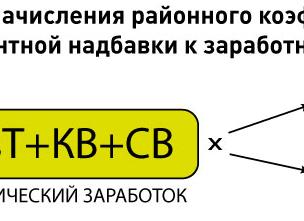 Районный коэффициент как начисляется