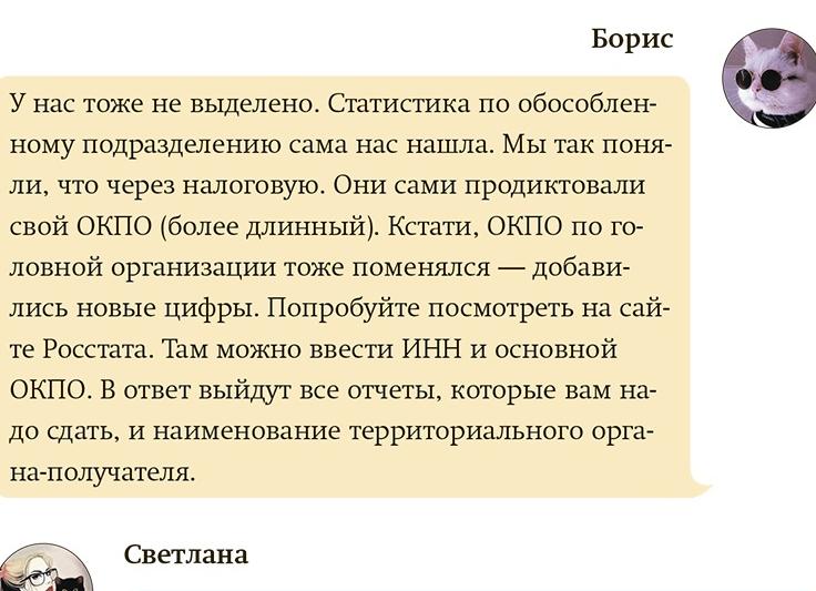 Статистика отчетность по ОКПО