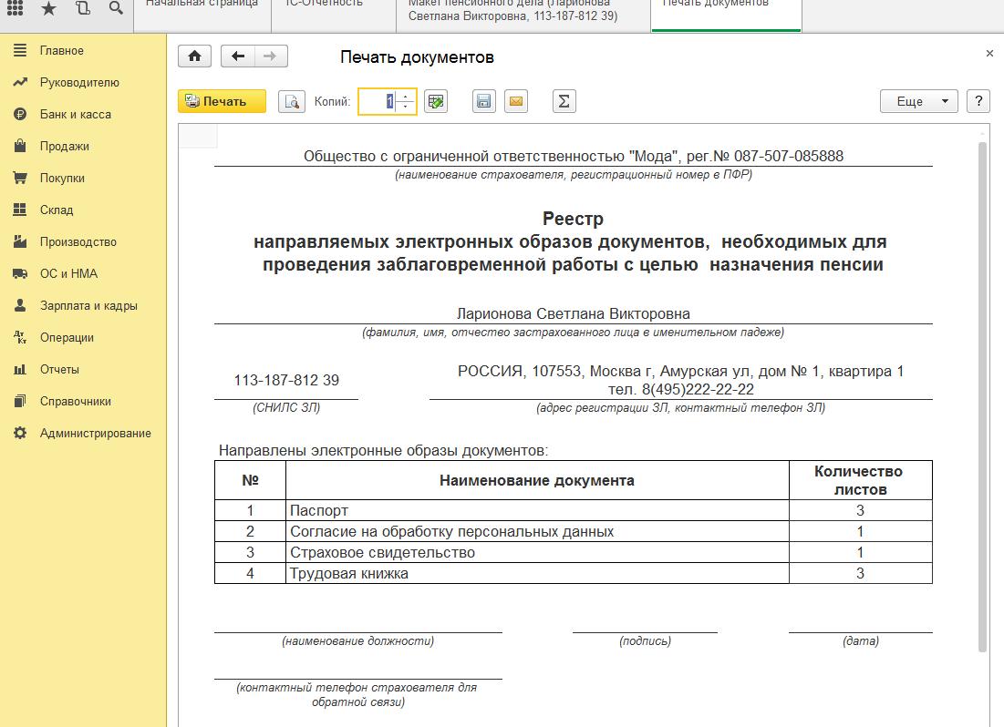 Макет пенсионного дела