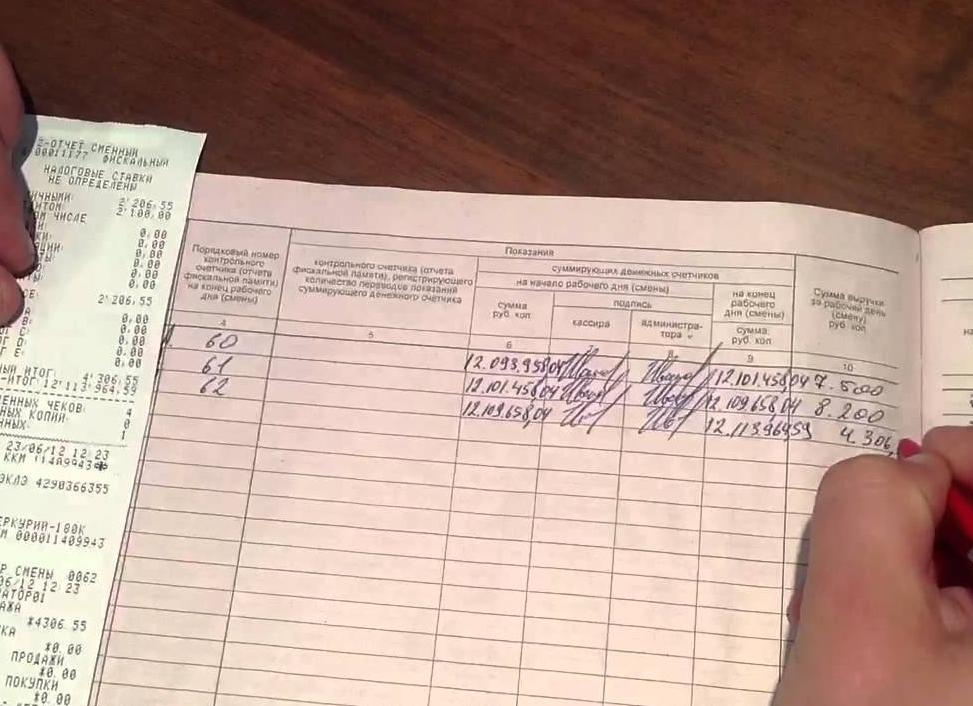 Продление журнала кассира операциониста