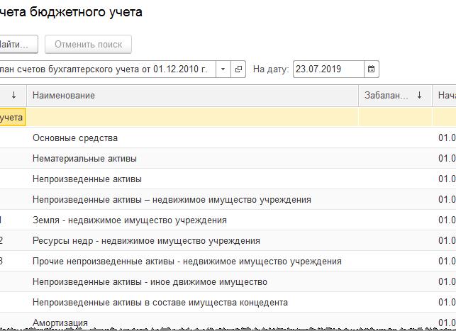 Счет бюджетного учета