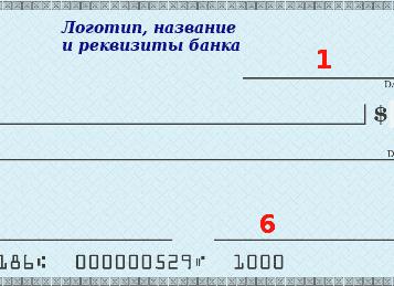 Как правильно заполнить кассовый чек, образец