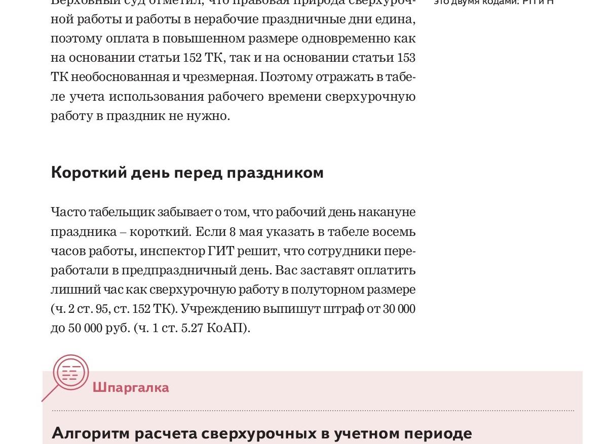 ТК ст 95