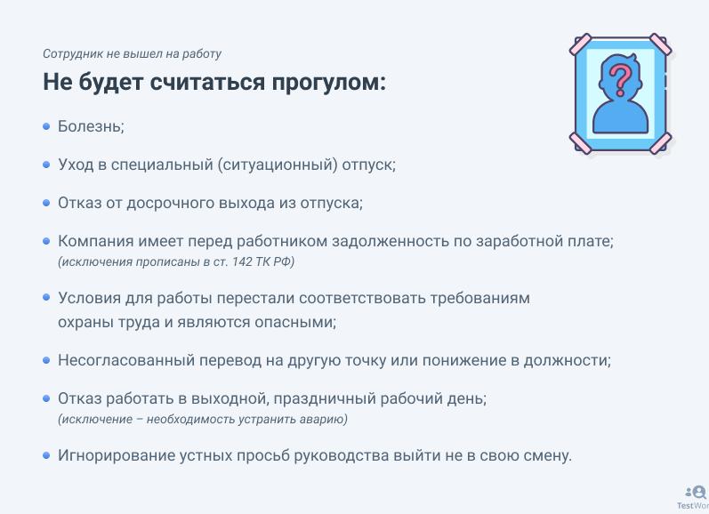 Не вышел на работу