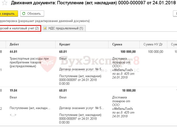 Транспортные услуги проводки