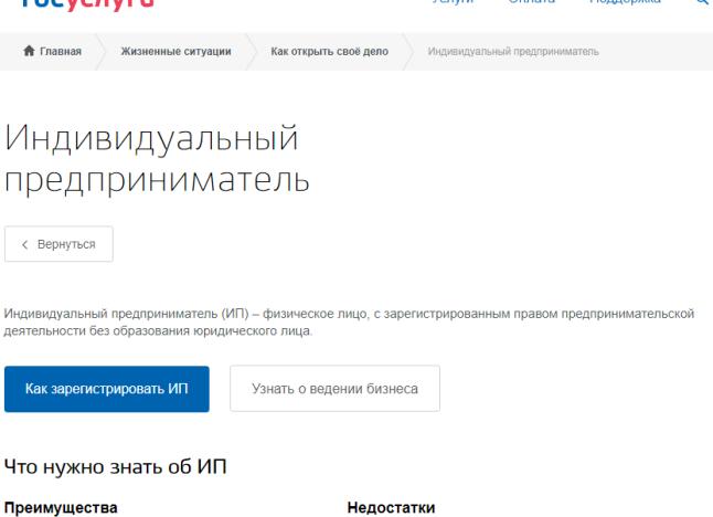 ИП госуслуги