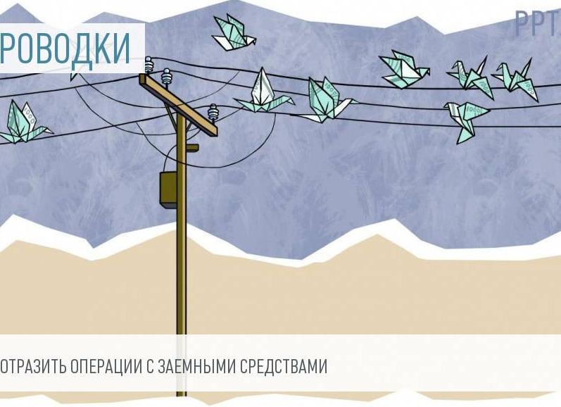 Займ от организации организации проводки
