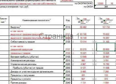 Затраты в балансе строка