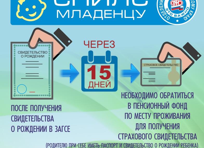 Где забрать СНИЛС новорожденному