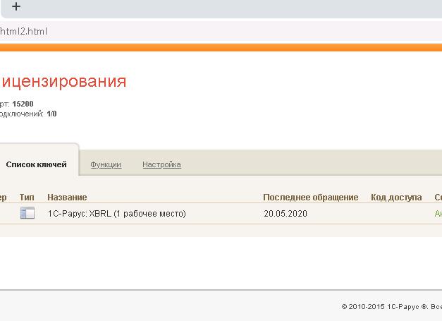 Рарус сервер лицензирования