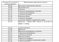 Код вида транспортного средства