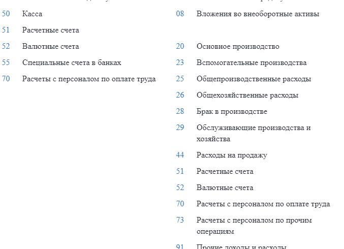 Счет 69 проводки