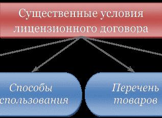 Существенные условия лицензионного договора