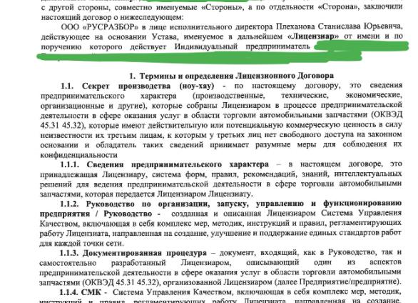 Торговля запчастями ОКВЭД
